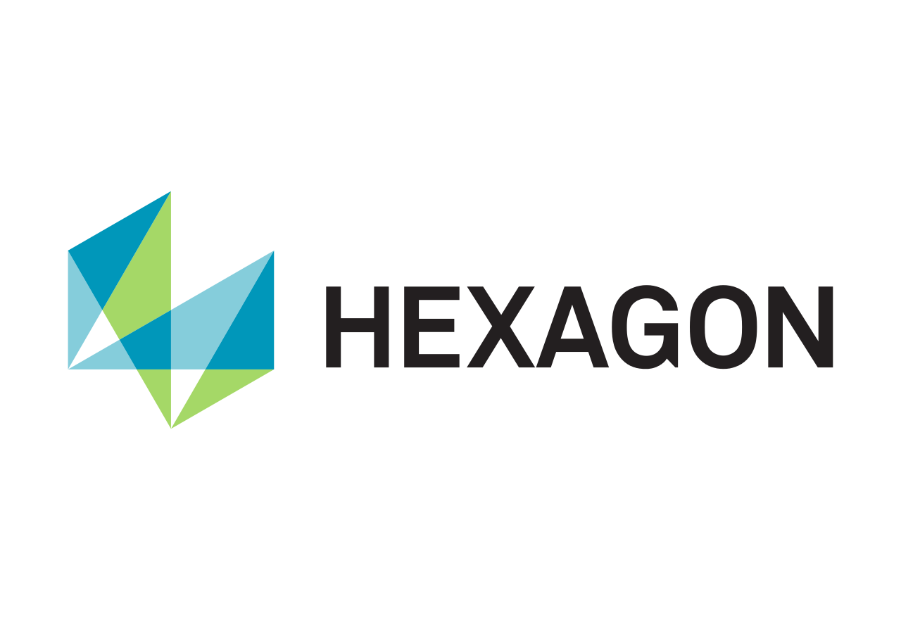 Hexagon with Lines Logo - Hexagon AB logo