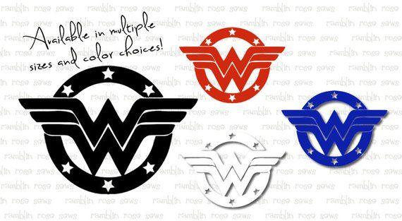 Female Superhero Logo - Wonder Woman shield symbol star frame logo female superhero