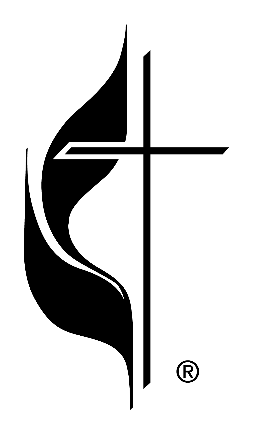 Who Has White Cross Logo - Cross and Flame