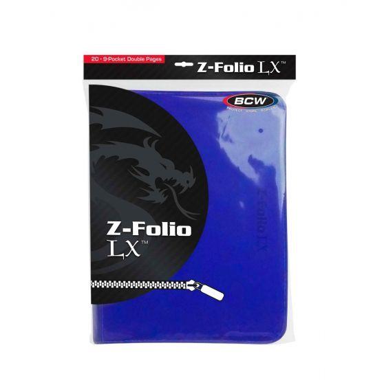 Double Blue Z Logo - Z-Folio 9-Pocket LX Album - Blue