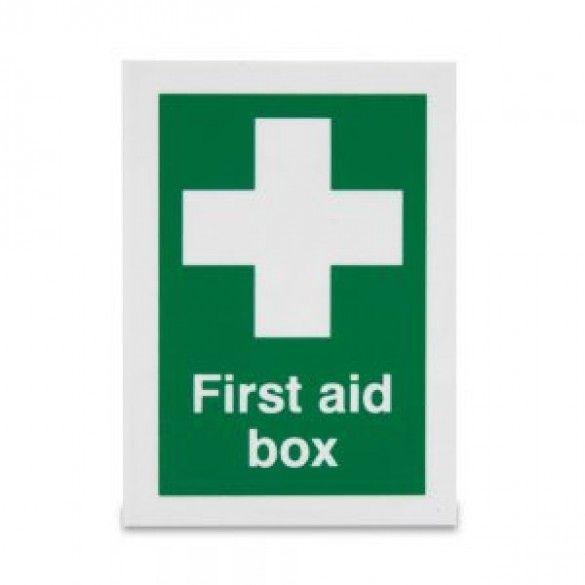 Who Has White Cross Logo - White Cross and First Aid Box - 210x148mm Rigid