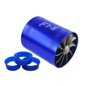 Double Blue Z Logo - DOUBLE Blue F1 Z Turbo Fan Air Intake Supercharger Fuel Gas Saver