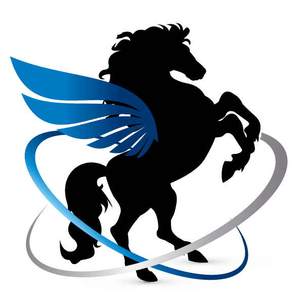 Flying Horse Logo - Online Logo Maker Free winged horse Logo Template