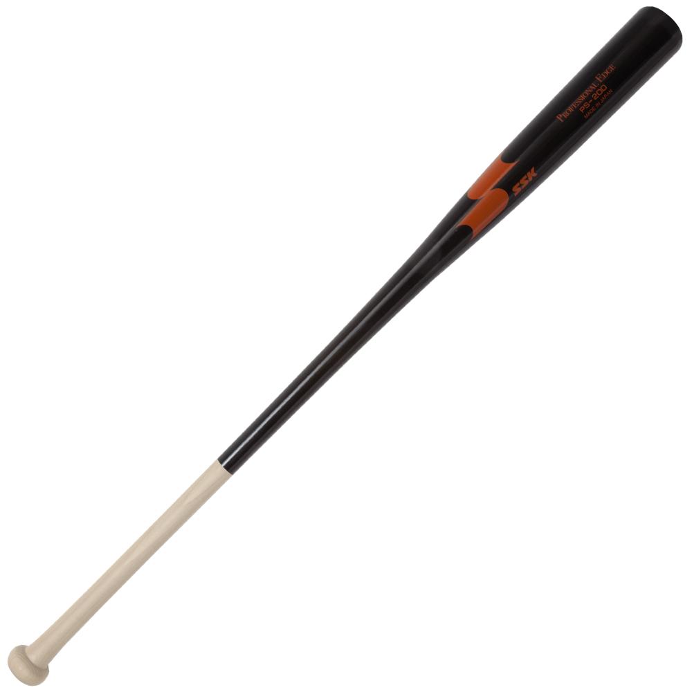 Wood Bat Logo - SSK Fungo Black/Orange - SSK Baseball USA