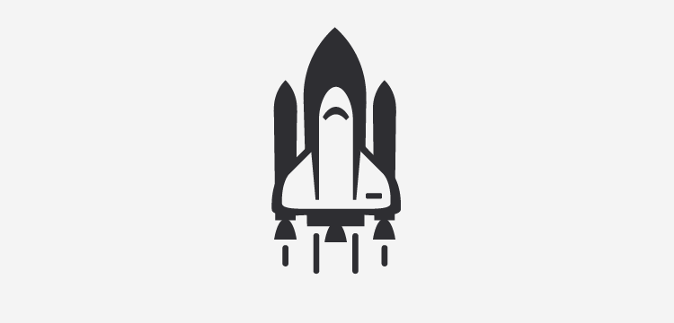 Space Rocket Logo - wrq 365 icon project | Icons | Icon design, Design, Logo design