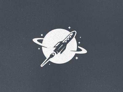 Space Rocket Logo - Rocket In Space!. 聪聪聪聪明的想法. Logo design, Logos, Rockets logo