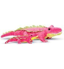 Pink Alligator Logo - 30 Inch Audrey Pink Alligator Plush Stuffed Animal by Douglas | eBay