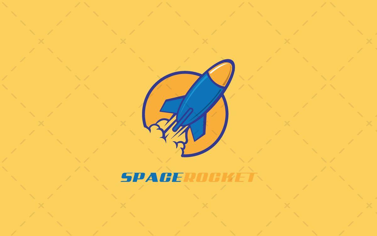 Space Rocket Logo - Modern Space Rocket Logo For Sale - Lobotz