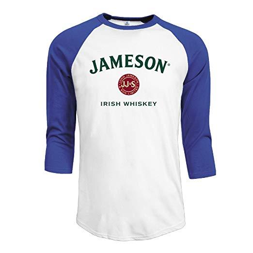 Jameson Whiskey Logo - Anport Men's Jameson Irish Whiskey Logo 3 4 Sleeve