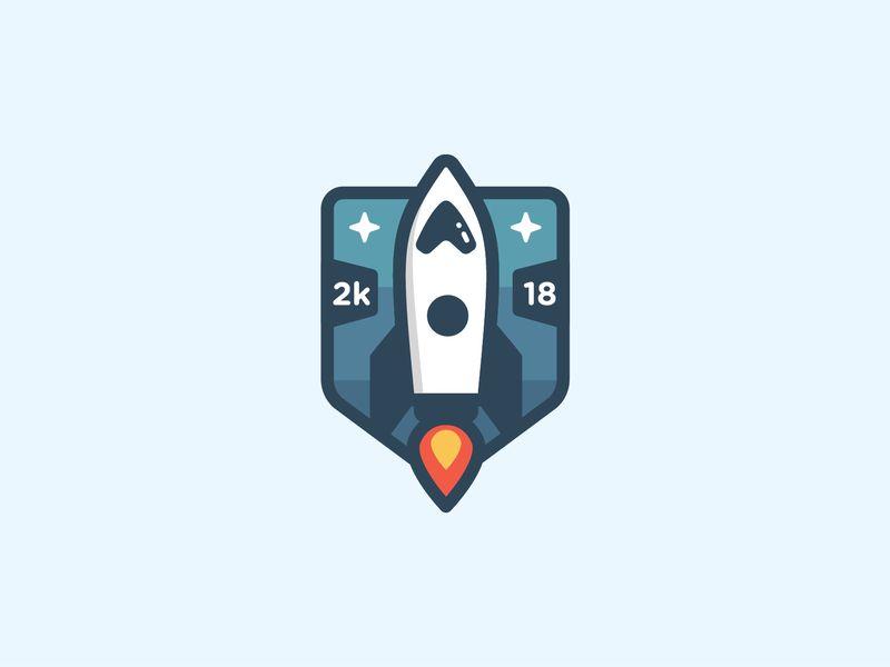 Space Rocket Logo - Space Rocket Logo Badge by Adi Setyo Chrisworo