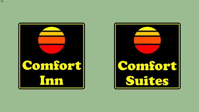 Comfort Suites Logo - 1970-2009 Comfort Inn and Comfort Suites Logos | 3D Warehouse