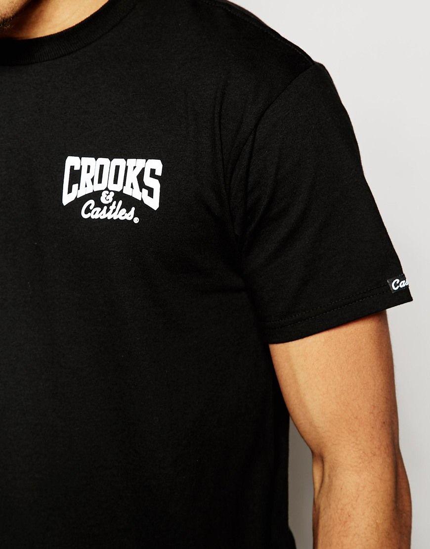 Crooks and Castles Clothing Logo - Lyst And Castles T Shirt With Back Logo In Black