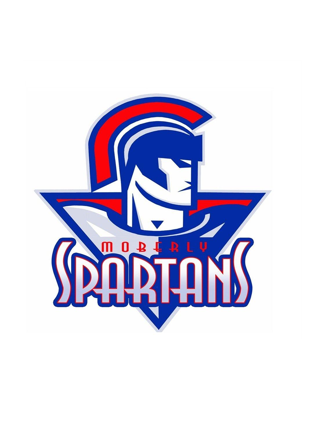 Red and Blue in High School Logo - MSHSAA Moberly High School
