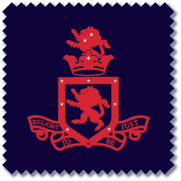 Red and Blue in High School Logo - The Thomas Cowley High School