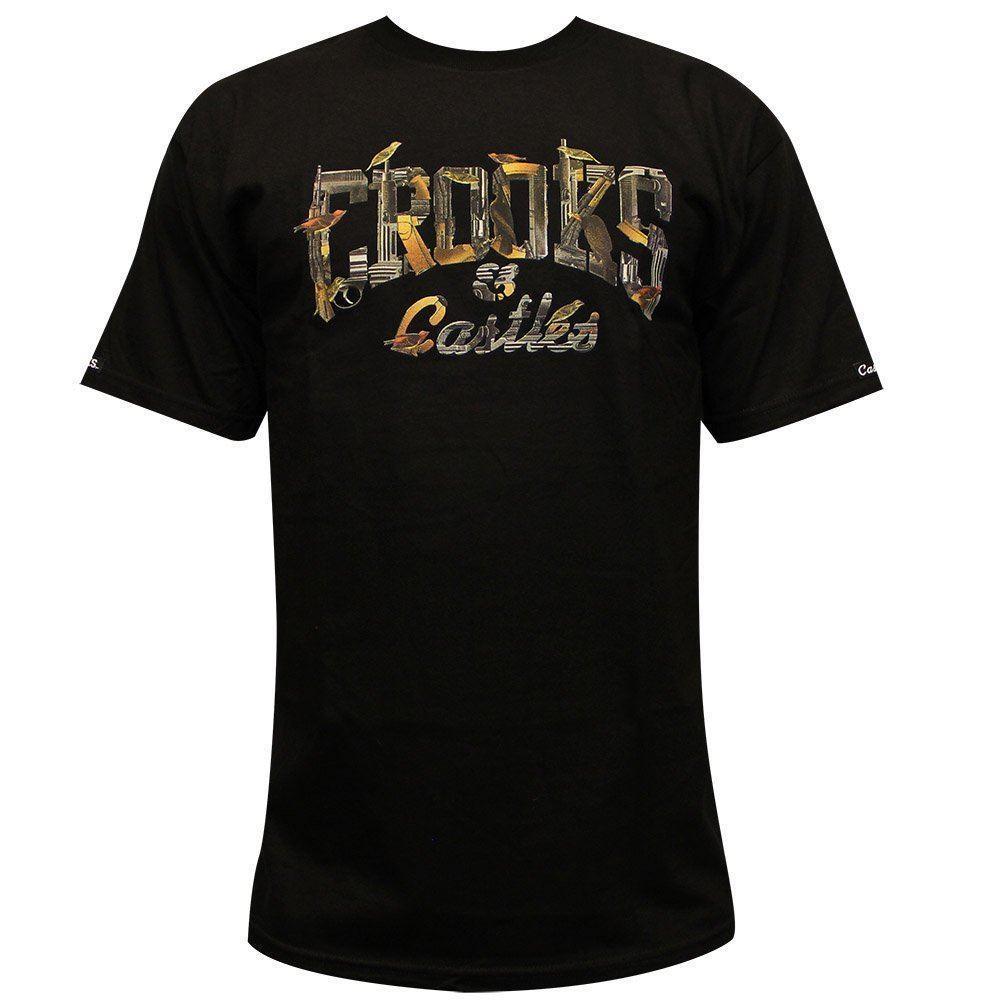 Crooks and Castles Clothing Logo - Crooks & Castles Firearm Core Logo T Shirt Black Best T Shirt Online ...