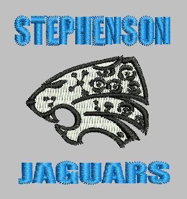 Stephenson Jaguars Logo - Embroidery digitizing service for STEPHENSON JAGUARS