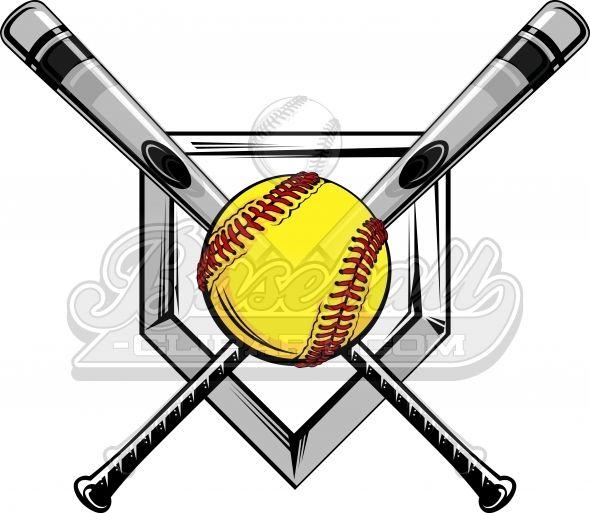 Fastpitch Softball Logo - Fastpitch Clipart Logo Vector Image