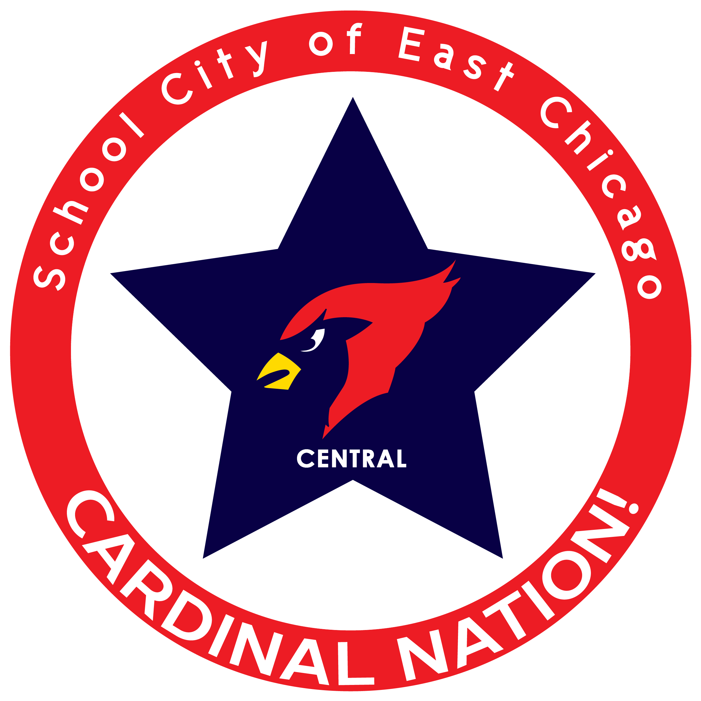 Red and Blue in High School Logo - Home Page - East Chicago Central High School