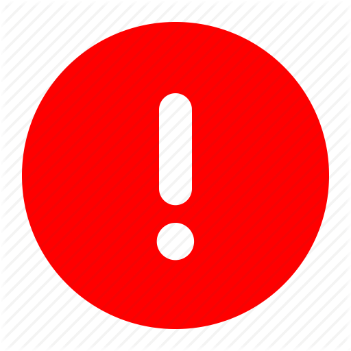 Exclamation Point Logo - Alert, danger, error, exclamation, mark, red icon