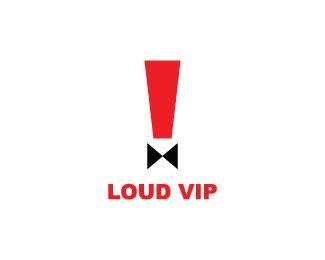 Exclamation Point Logo - Loud VIP Logo design is exclamation mark with bow tie. Logo