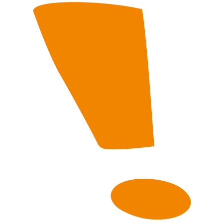 Exclamation Point Logo - File:Orange exclamation mark.svg