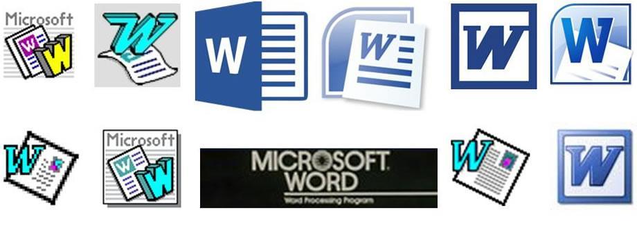 MS Word Logo - Logos Through The Ages: Microsoft Word Quiz