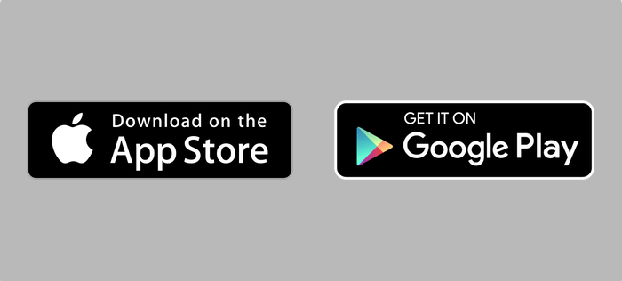 iTunes and Google Play Store App Logo - App Store and Google Play badges | Honkbark Studios