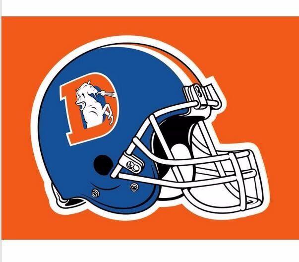 Denver Broncos Old Logo - Denver Broncos Old Logo nation Flag 3ft x 5ft Polyester NFL Team