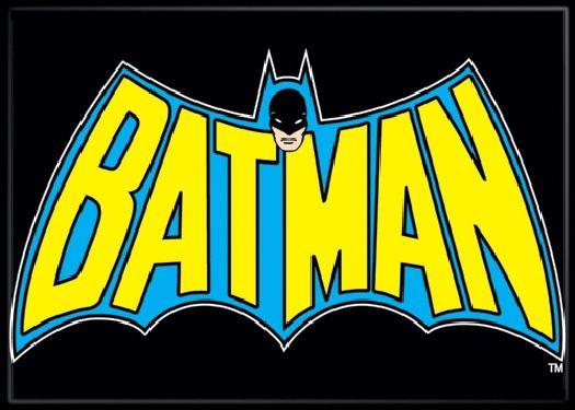 1960s Bat Logo - DC Comics Batman 1960's Comic Book Style Cape and Name Logo