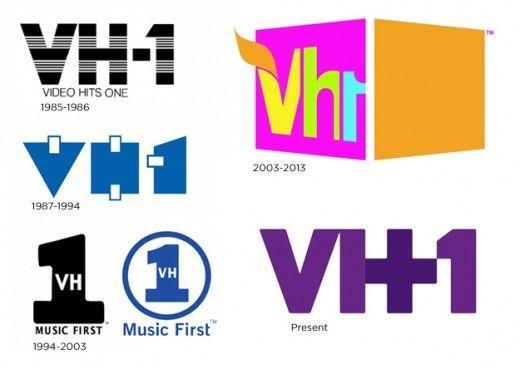 VH1 Logo - The VH1 logo has changed a lot, some of the lettering has been ...