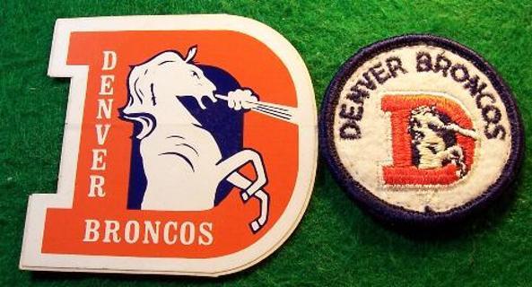Broncos Old Logo - Free: Denver Broncos-Old Logo Sticker & Embroidered Patch - Other ...