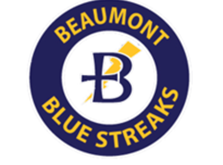 Blue Beaumont Logo - Activity - Beaumont School Blue Streaks | VNN