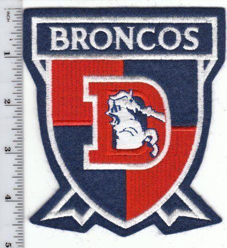 Denver Broncos Old Logo - Vintage NFL Denver Broncos Old Logo Throwback LARGE 4 3 4 Crest