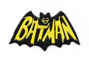 1960s Bat Logo - Batman 1960's TV Show Cape and Name Logo Embroidered Patch, NEW ...
