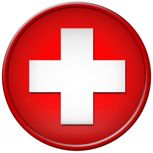 Red Medical Cross Logo - Round red cross symbol clipart image