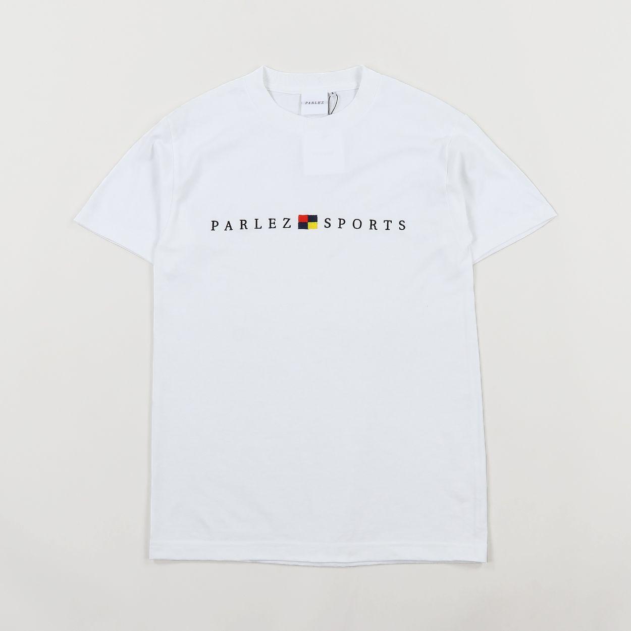 Tidal Logo - Parlez Mens Skate Sports Tidal Logo Short Sleeve T Shirt White £24.00