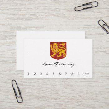 Red Shield Business Logo - Lion Red Shield Business Cards. Business Cards 100