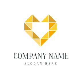Heart in Triangle Logo - Free Love Logo Designs | DesignEvo Logo Maker