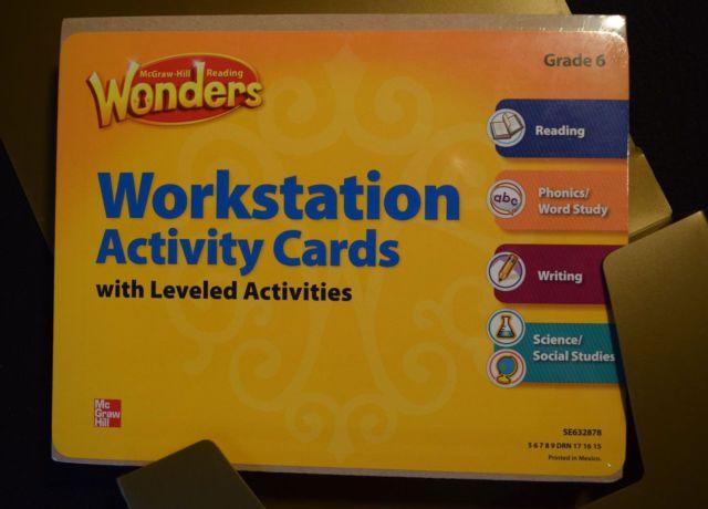 Reading Wonders Logo - Mcgraw Hill Reading Wonders Workstation Activity Cards Grade 6