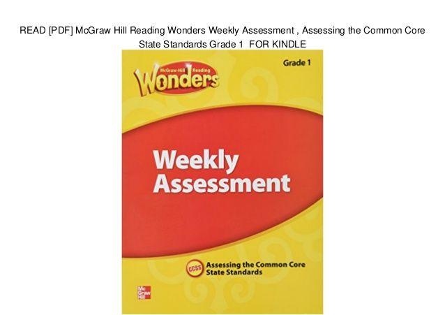 Reading Wonders Logo - READ [PDF] McGraw Hill Reading Wonders Weekly Assessment, Assessing