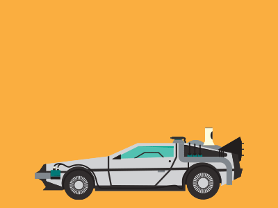 Back to the Future DeLorean Logo - Design of the Week #1: Back to the Future DeLorean by Mikey Romano ...