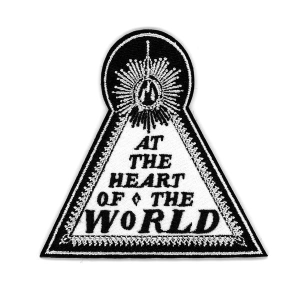 Heart in Triangle Logo - At the Heart of the World - Triangle Logo Embroidered Patch + ...