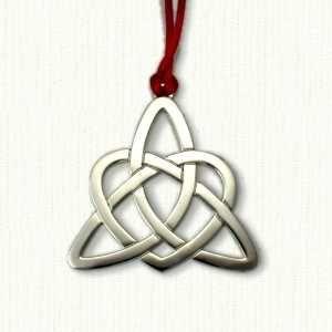 Heart in Triangle Logo - Triangle Heart Knot Ornament Size: 2 1/2