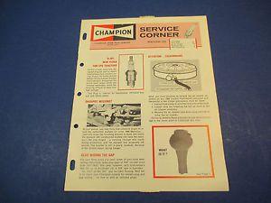 1966 Champion Spark Plugs Logo - Champion Spark Plug Service Corner Mar-Apr 1966 New Plugs For LPG ...