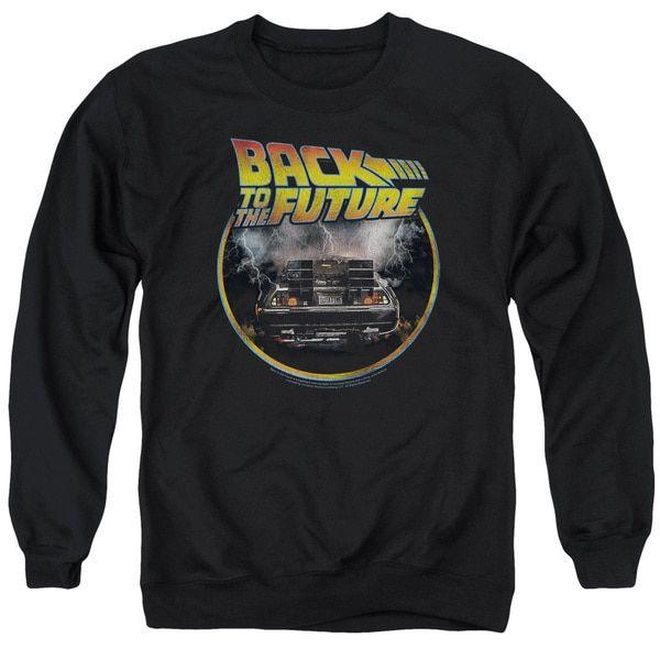 Back to the Future DeLorean Logo - Back to the Future Delorean Time Machine Back View Logo Sweater