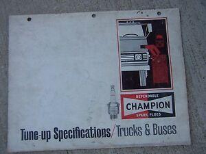 1966 Champion Spark Plugs Logo - 1956 - 1966 Champion Spark Plug Engine Tune Up Specifications Manual ...