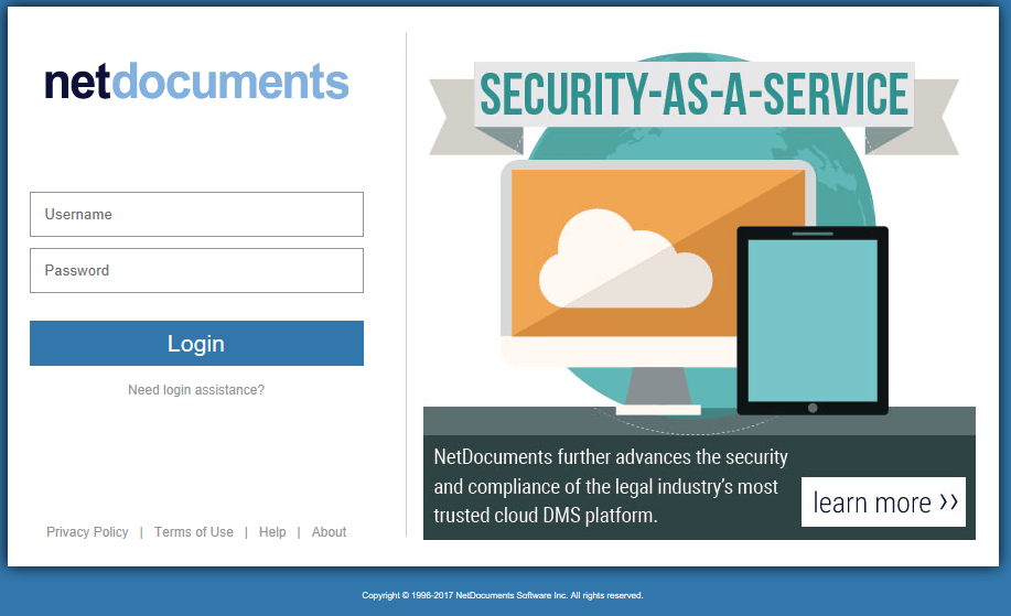 NetDocuments Logo - Login Information – Support Home