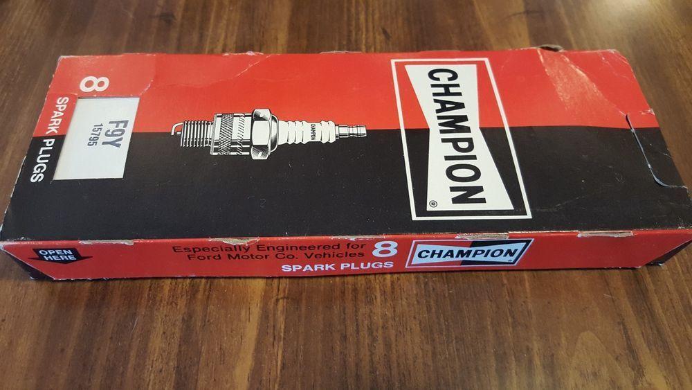 1966 Champion Spark Plugs Logo - Champion Spark Plugs F9Y F 9Y 1966 70 Ford Lincoln Mercury 8 Pack