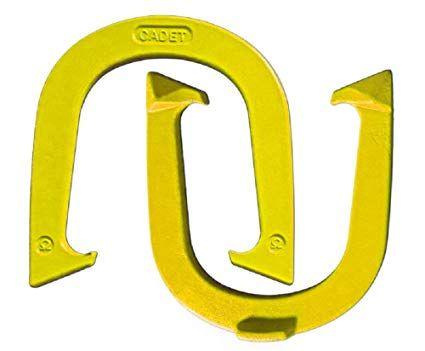 Yellow Horseshoe Logo - Amazon.com : Light Weight Cadet Pitching Horseshoes - Yellow Finish ...