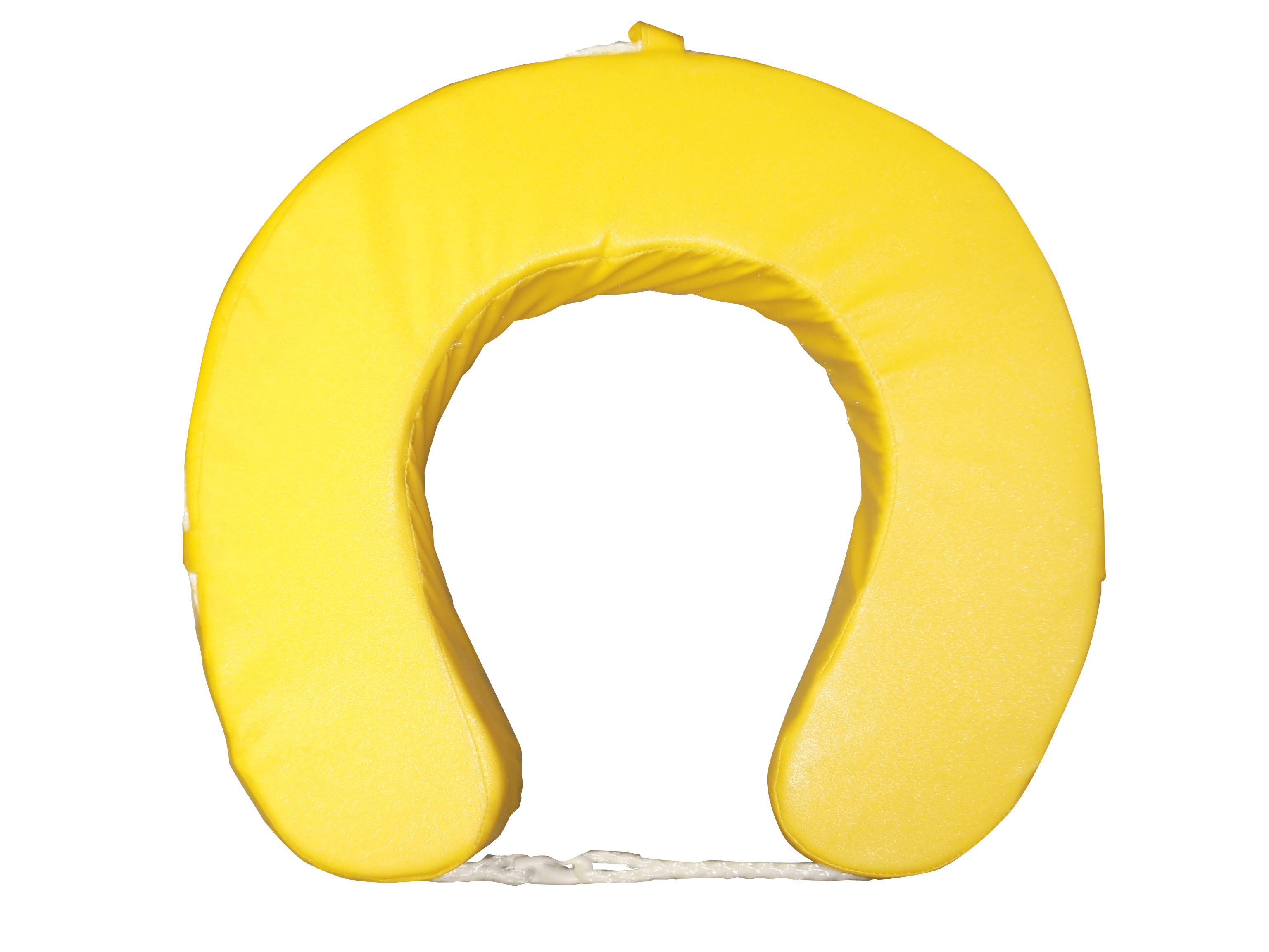 Yellow Horseshoe Logo - Bright Yellow Horse Shoe Lifebuoy With Durable PVC Cover